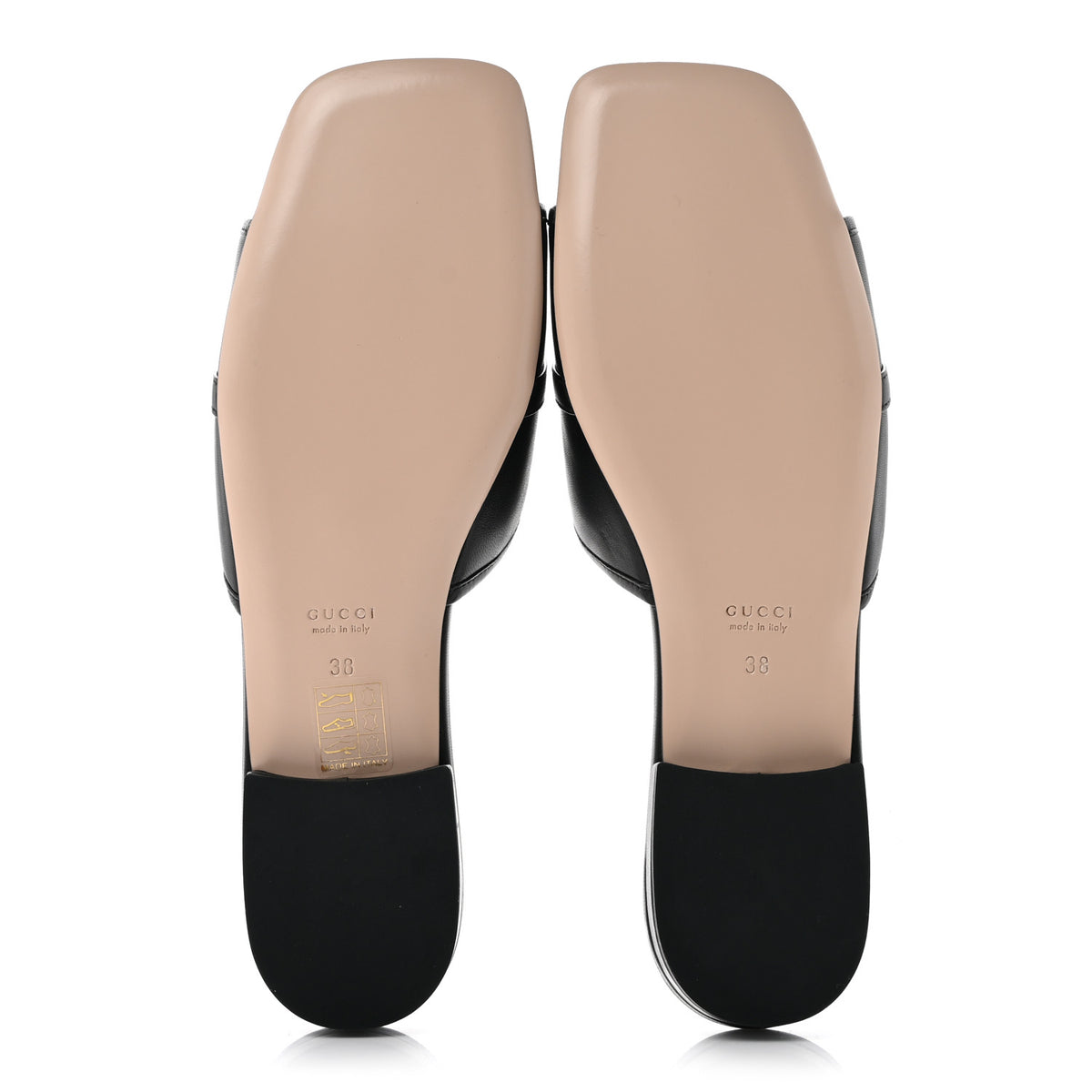 Gucci Nappa Horsebit Flat Slide Sandals 38 Black 6 of 11