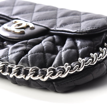 Chanel Washed Lambskin Mini Chain Around Messenger Black 6 of 10
