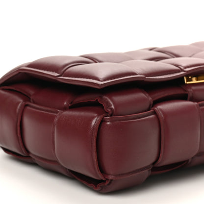 Bottega Veneta Nappa Maxi Intreccio Padded Cassette Crossbody Bag Dark Red 8 of 9