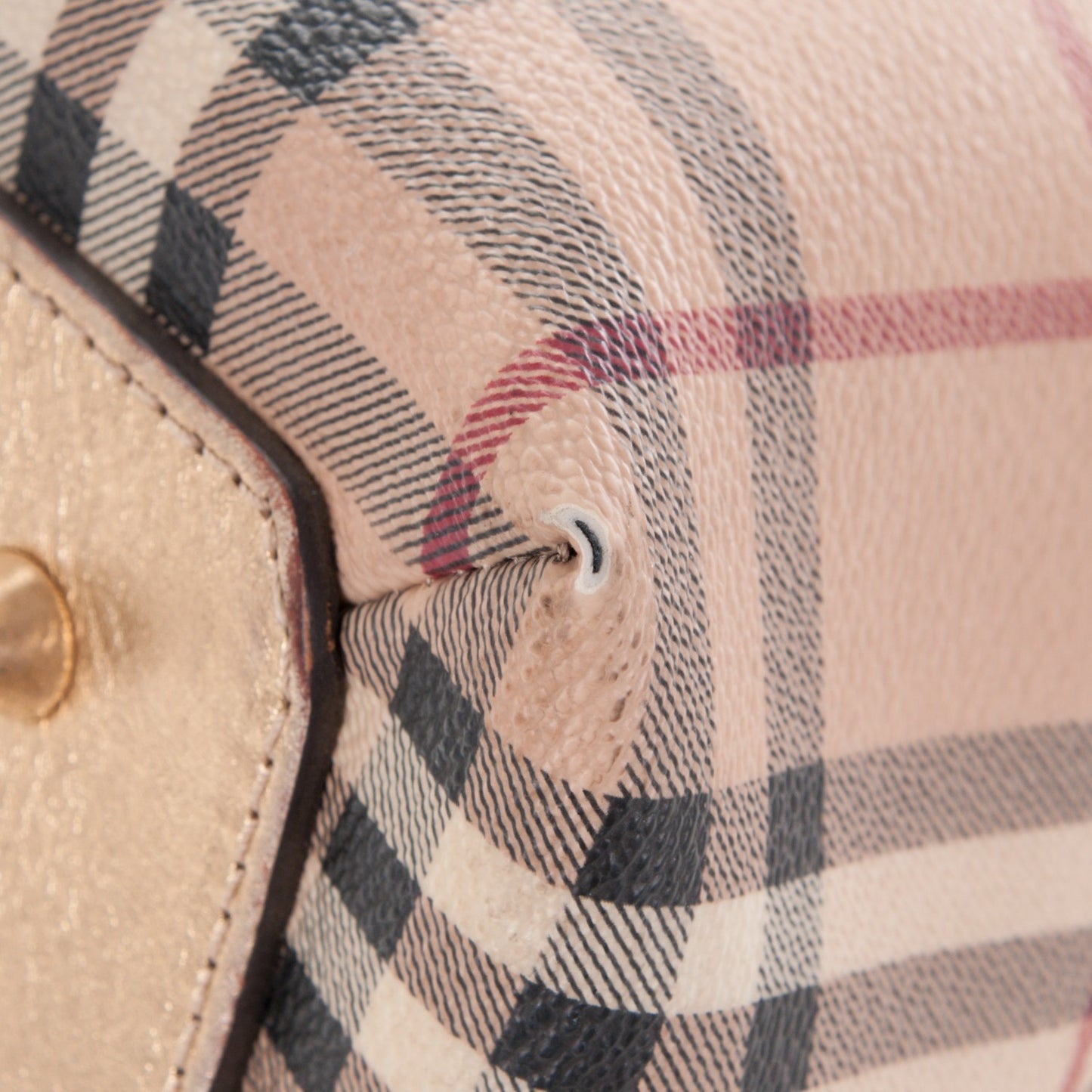 Haymarket Check Thornley Satchel Gold