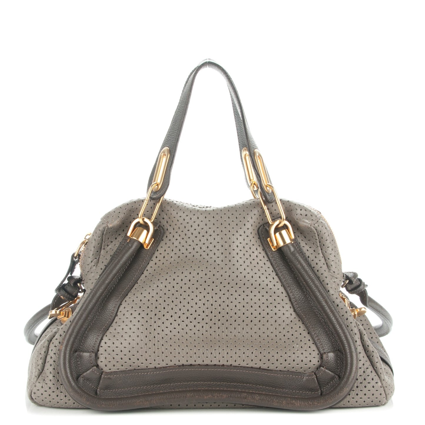 Calfskin Perforated Medium Paraty Grey