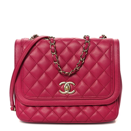 Chanel Lambskin Quilted Medium Lovely Day Flap Pink 1 of 11