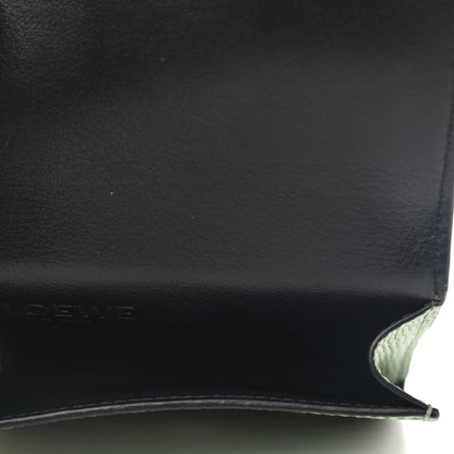 Loewe Pebble Grain Calfskin Pansies Print Coin Cardholder Rosemary 5 of 7