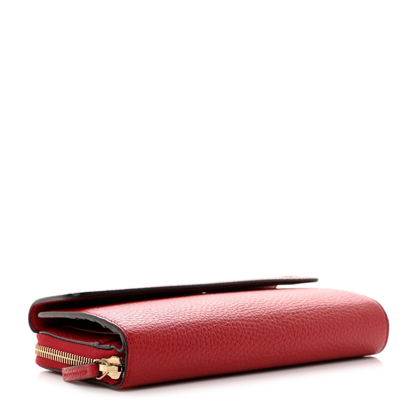 Calfskin Interlocking G French Wallet Red