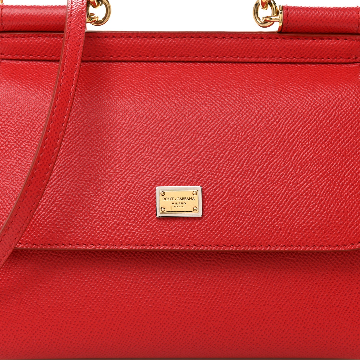 Dolce & Gabbana Dauphine Small Miss Sicily Satchel Red 7 of 9