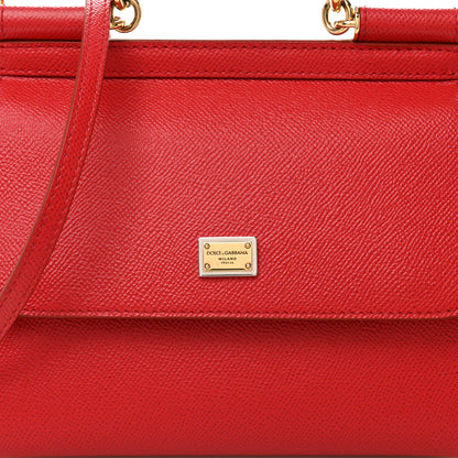 Dolce & Gabbana Dauphine Small Miss Sicily Satchel Red 7 of 9