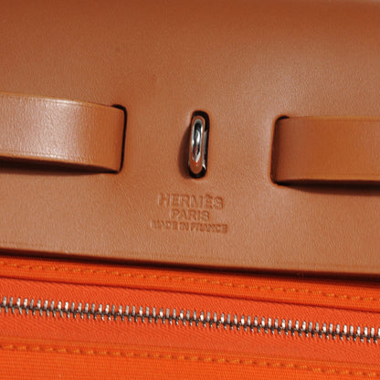 Hermes Toile Herbag Zip PM Orange 7 of 11
