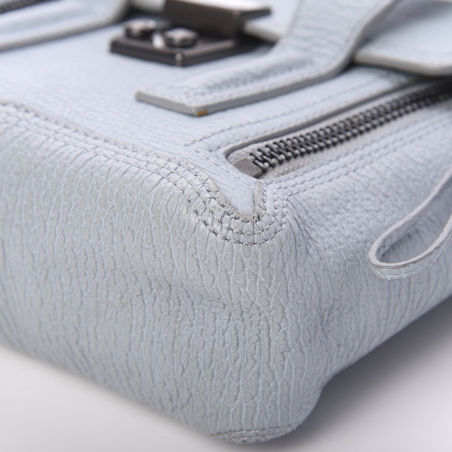 3.1 Phillip Lim 3.1 Textured Calfskin Mini Pashli Satchel Light Blue 8 of 16