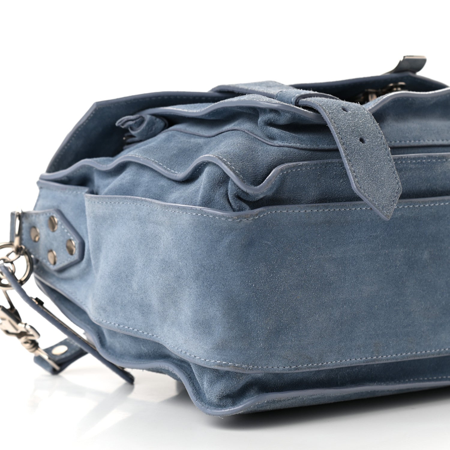 Proenza Schouler Suede Medium PS1 Satchel Polar Blue 9 of 12