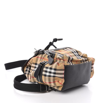 Burberry Vintage Check Small Rucksack Backpack Antique Yellow 4 of 9