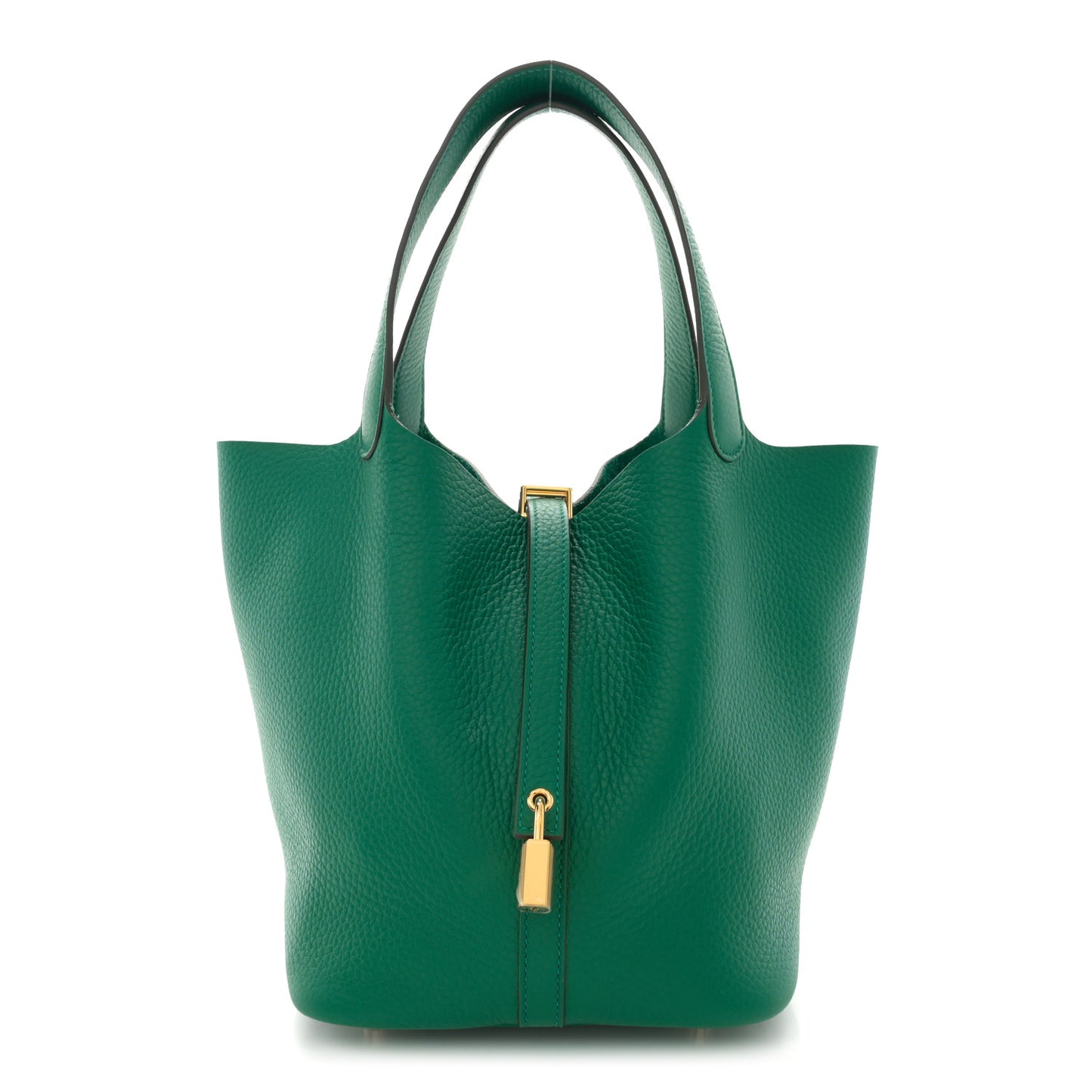Taurillon Clemence Picotin Lock 22 MM Vert Jade