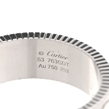 Cartier 18K White Gold 6.5mm LOVE Unlimited Ring 53 6.5 4 of 5
