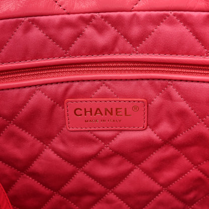 Chanel Shiny Calfskin Quilted Small Chanel 22 Coral Pink 7 of 11