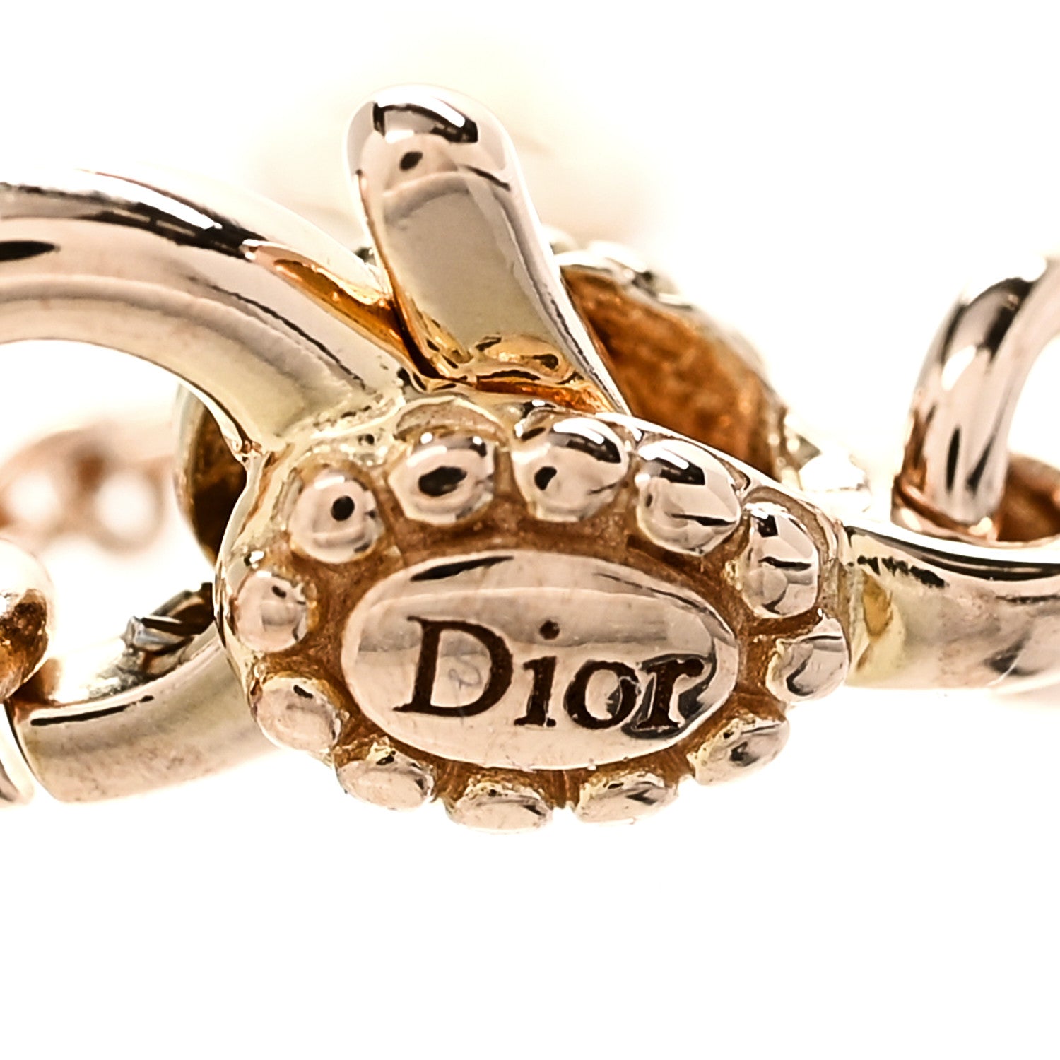 Christian Dior 18K Rose Gold Diamond XS Rose Des Vents Bracelet