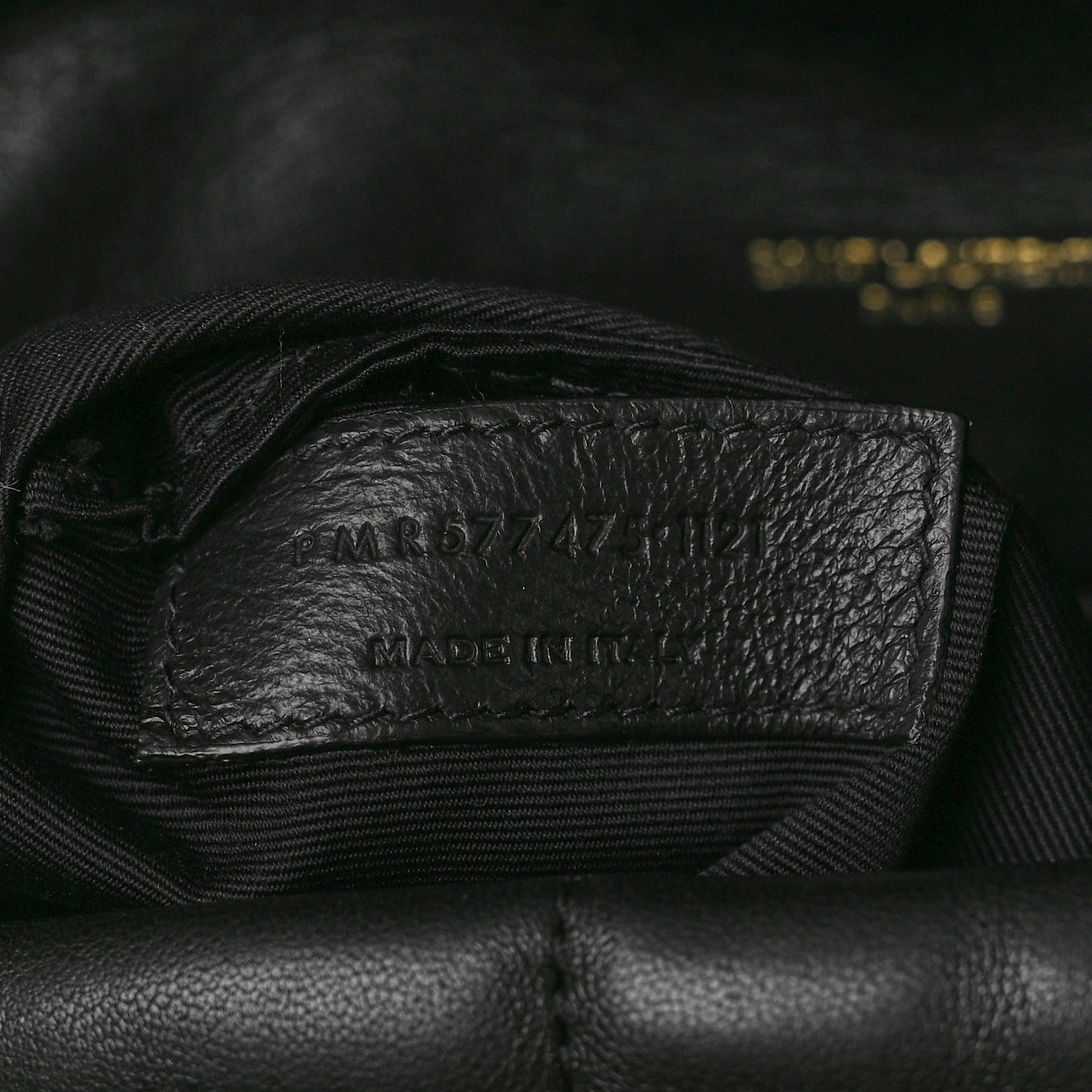 Lambskin Quilted Medium Loulou Puffer Monogram Chain Satchel Black