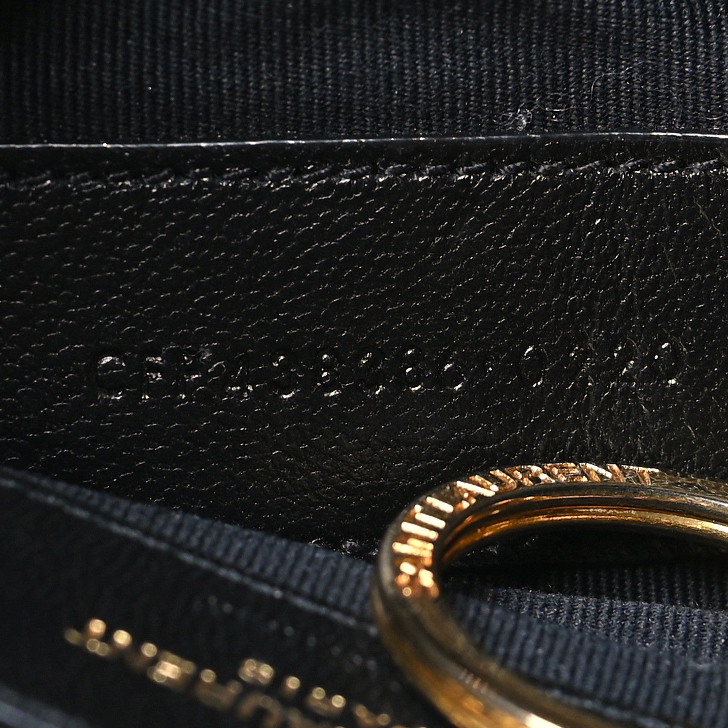Saint Laurent Calfskin Matelasse Monogram Key Pouch Black 7 of 8
