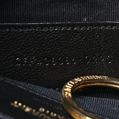 Saint Laurent Calfskin Matelasse Monogram Key Pouch Black 7 of 8