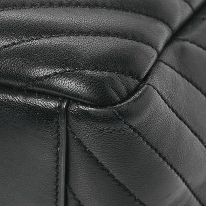 Saint Laurent Lambskin Matelasse Monogram Joe Backpack Black 9 of 11