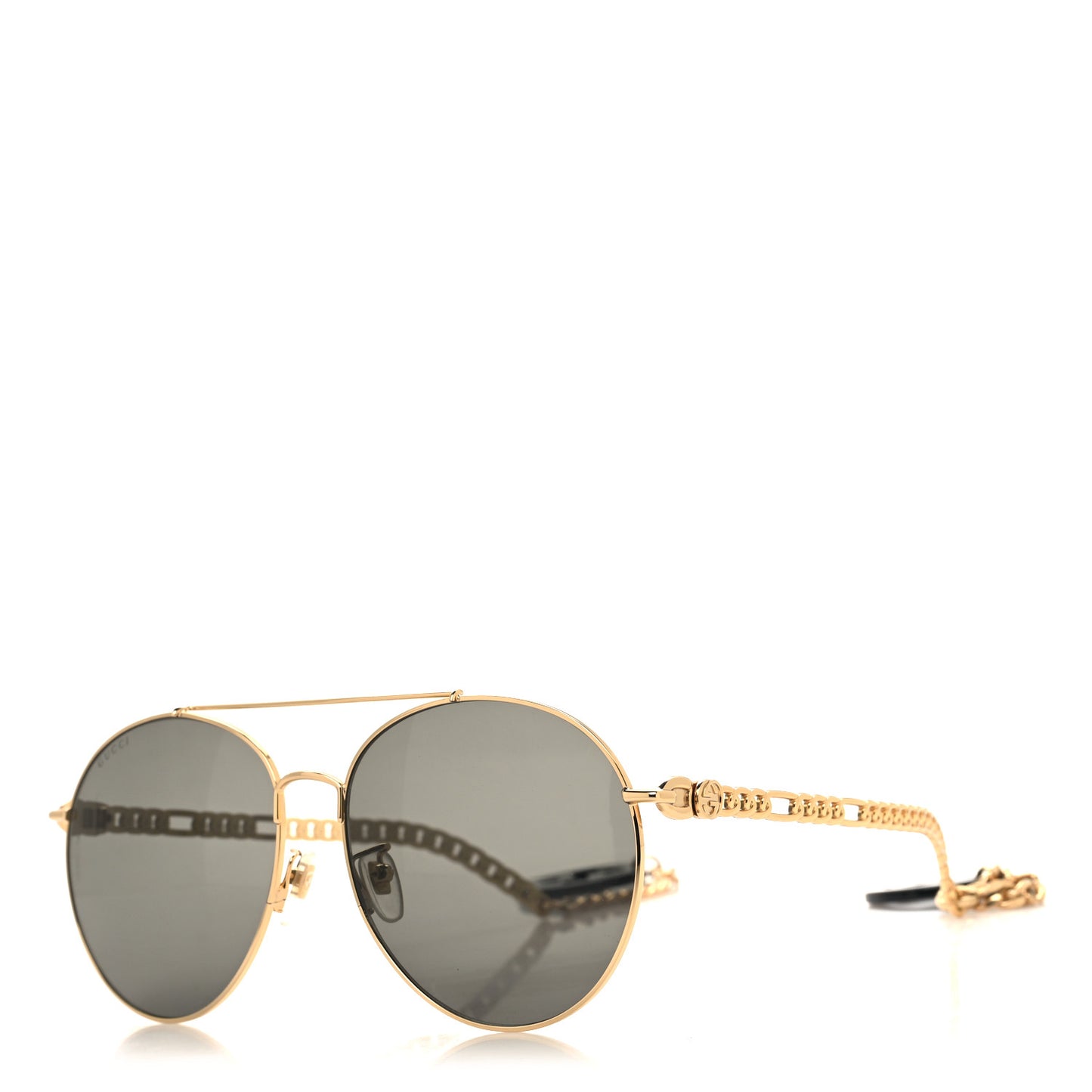 Aviator Charm Chain Sunglasses GG0725S Black