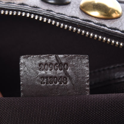Gucci Crystal Monogram Medium Babouska Dome Bag Brown 8 of 9