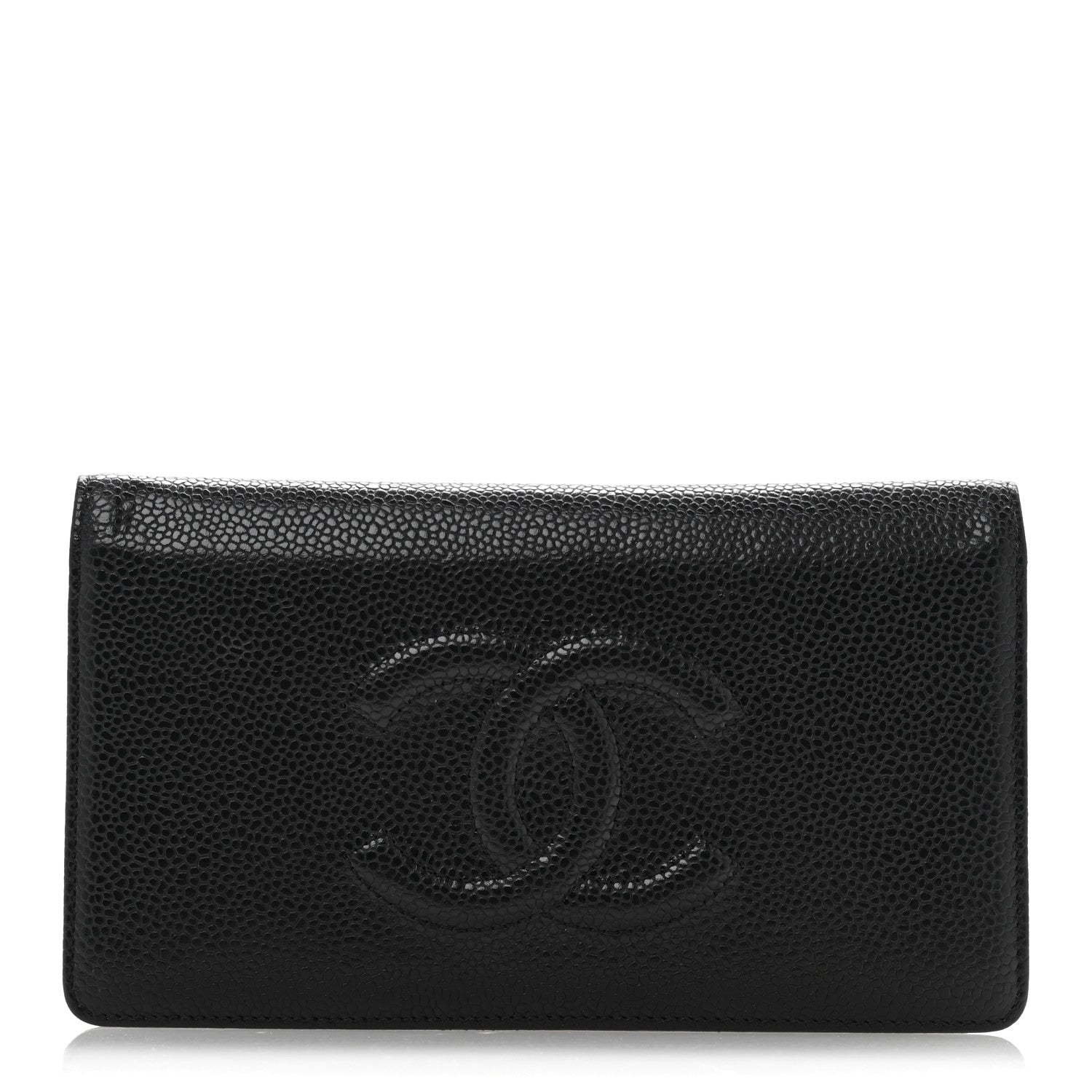 Chanel Caviar Timeless CC Yen Wallet Black 1 of 10