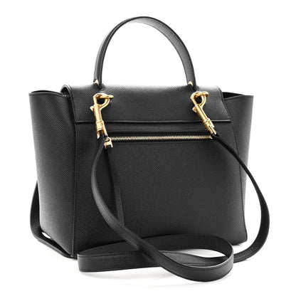 Celine Grained Calfskin Micro Belt Bag Black 3 of 10