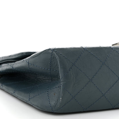 Chanel Aged Calfskin Quilted 2.55 Reissue 226 Flap Dark Blue 8 of 12