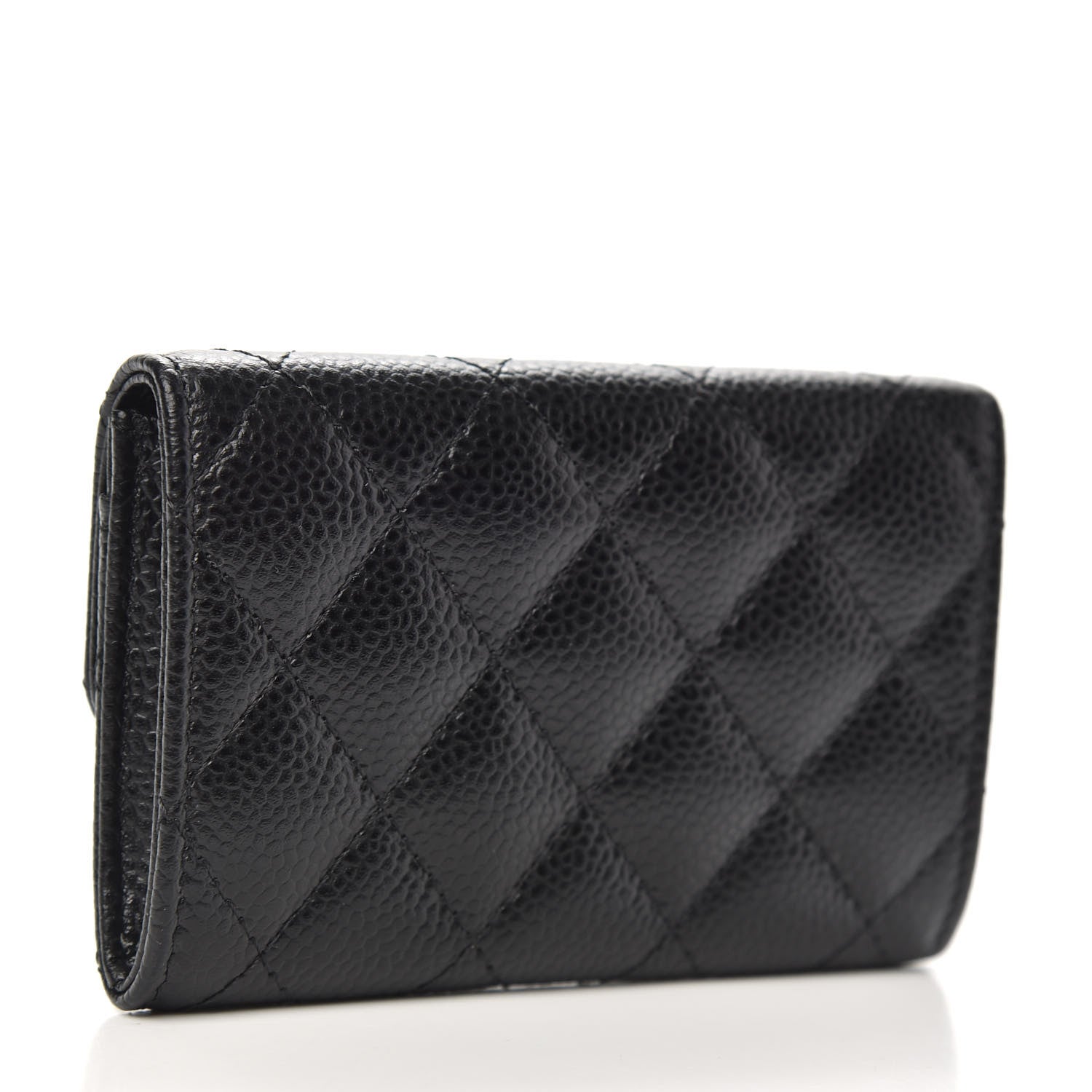 Chanel Caviar Quilted Flap Card Holder Black 3 of 9