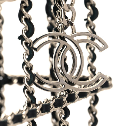 Chanel Brass Calfskin Grocery By Chanel Minaudiere Shopping Basket Silver 5 of 7