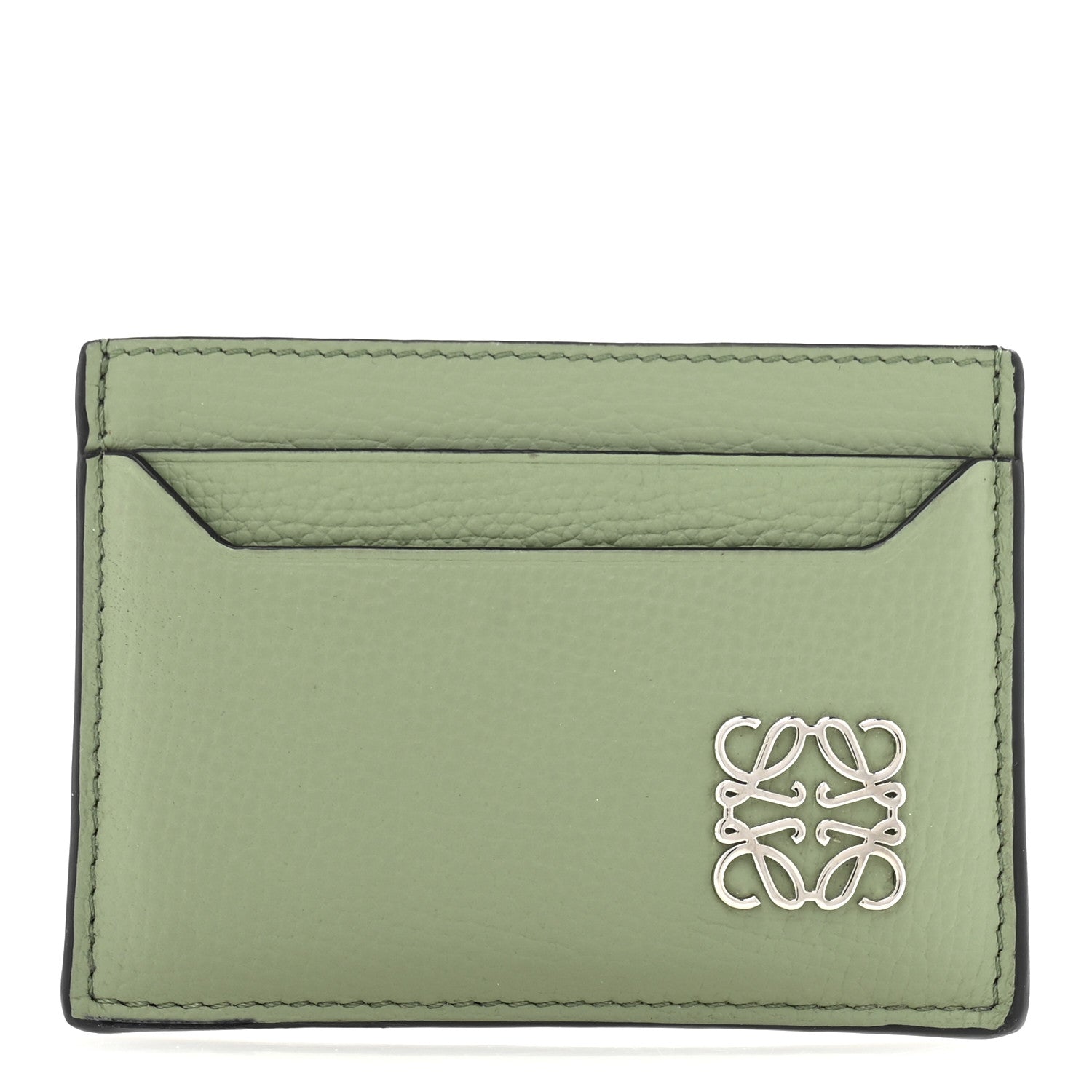 Loewe Soft Grained Calfskin Anagram Card Holder Rosemary 1 of 8