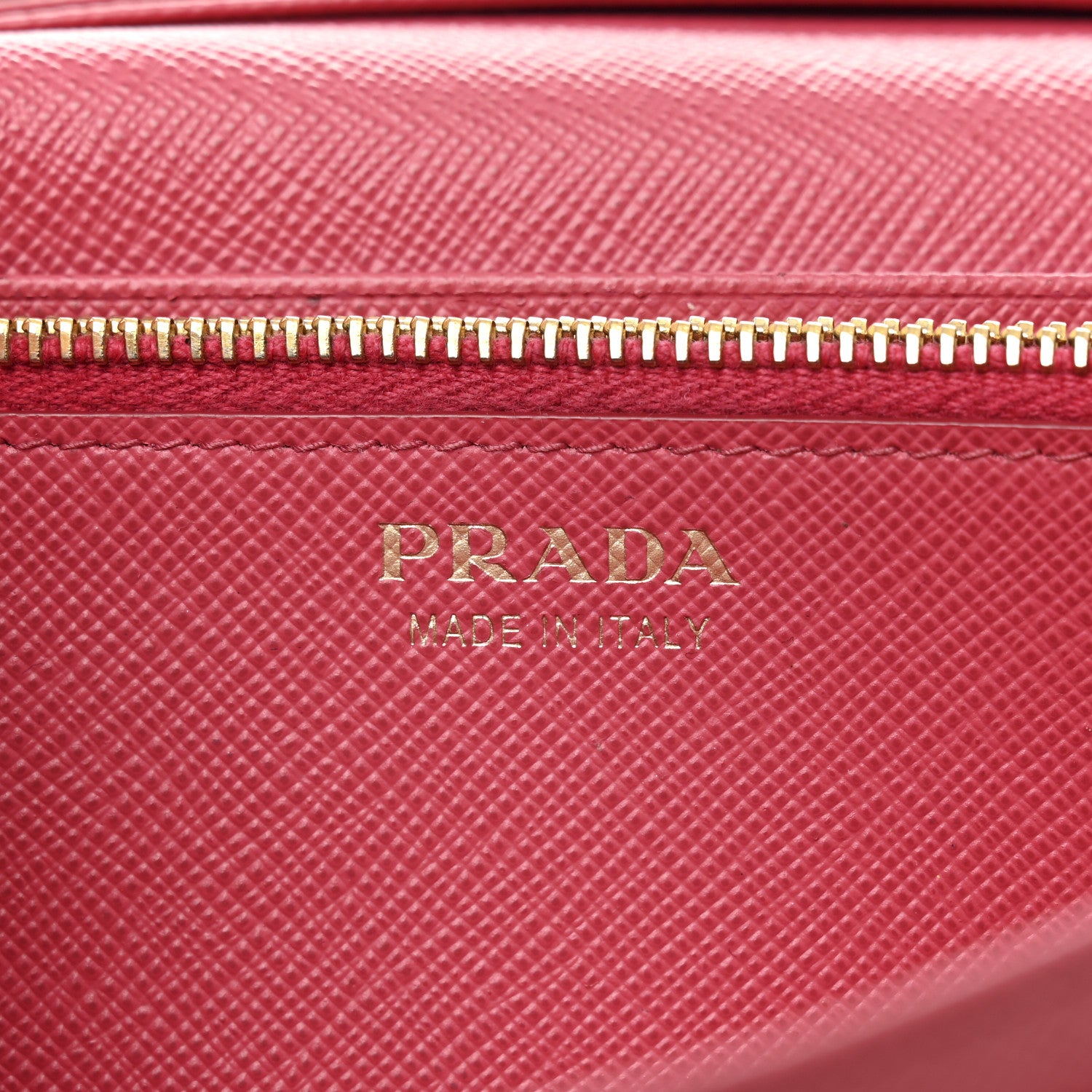 Prada Saffiano Metal Continental Flap Wallet Peonia 6 of 10