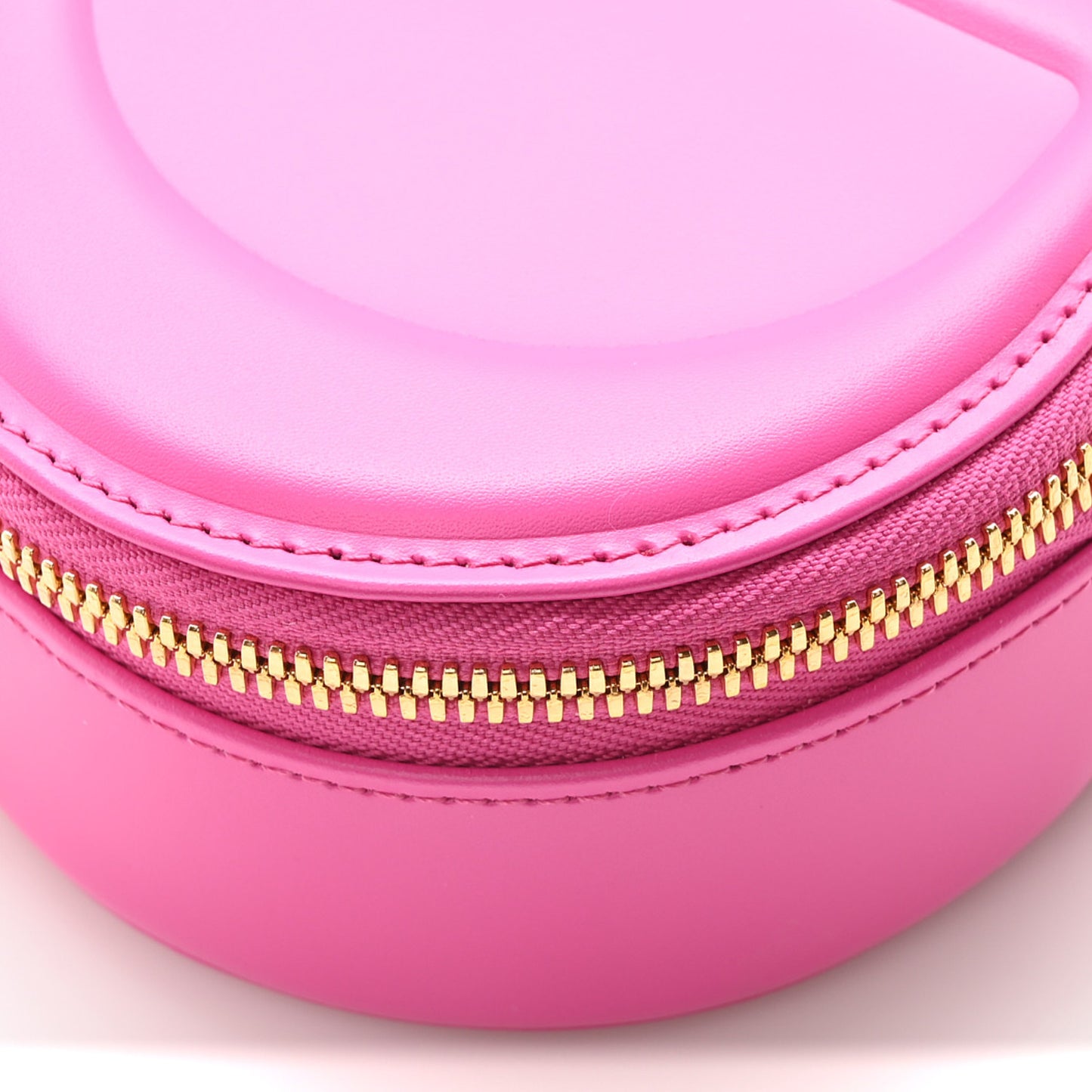 Calfskin CD Signature Oval Crossbody Camera Bag Rani Pink