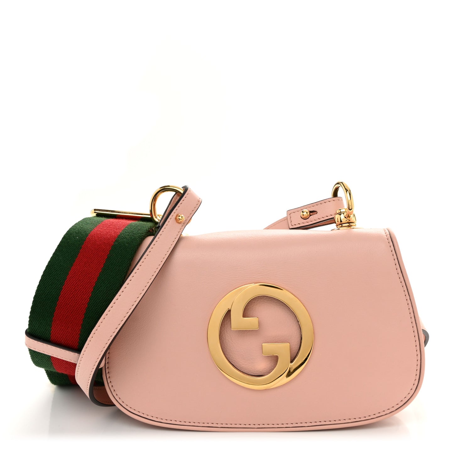 Roxy Calfskin Web Mini Blondie Shoulder Bag Powder Pink