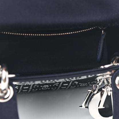 Christian Dior Satin Crystal Cannage Mini Lady Dior Navy 4 of 7