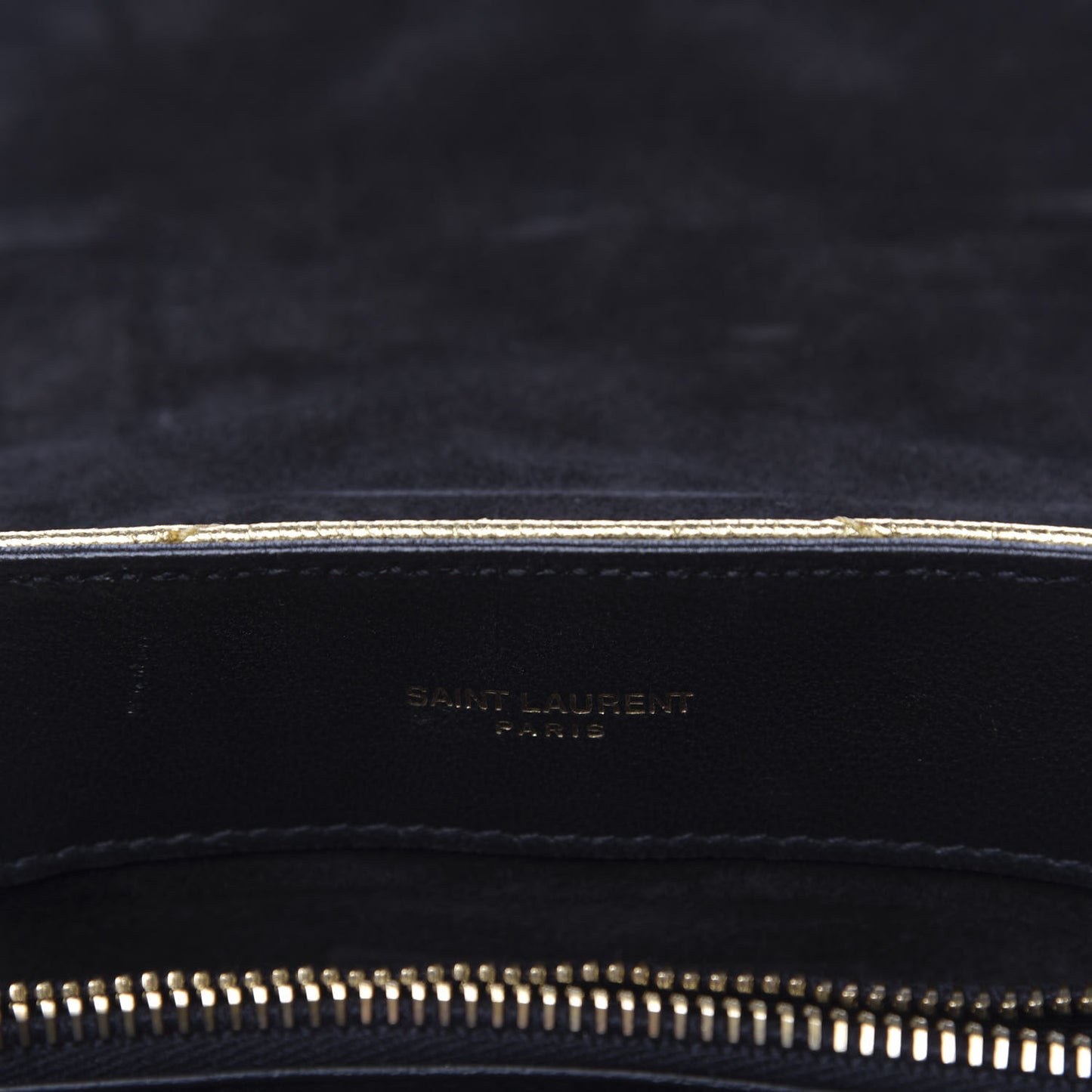 Metallic Calfskin Y Quilted Small Loulou Monogram Chain Satchel Gold