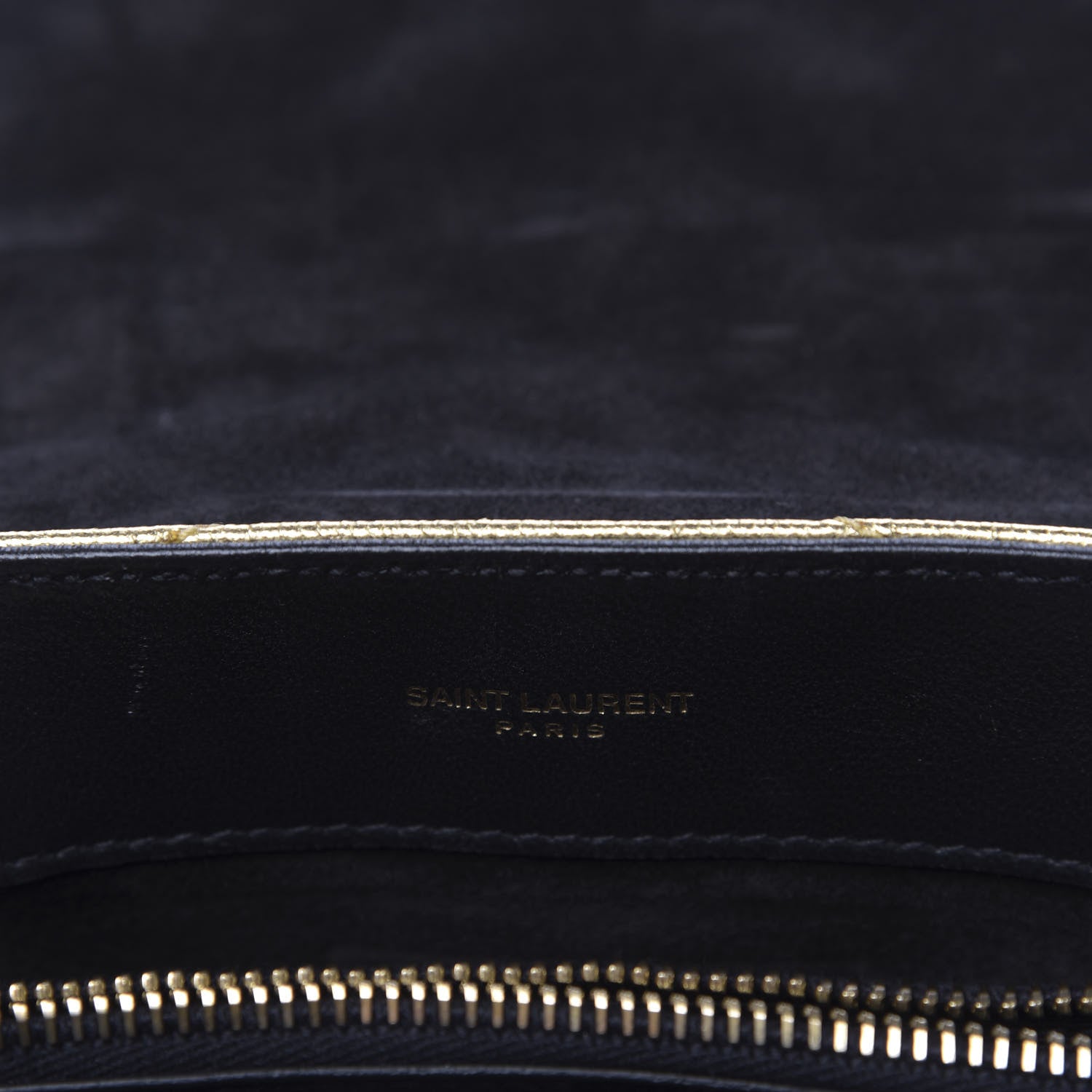 Saint Laurent Metallic Calfskin Y Quilted Small Loulou Monogram Chain Satchel Gold 11 of 12