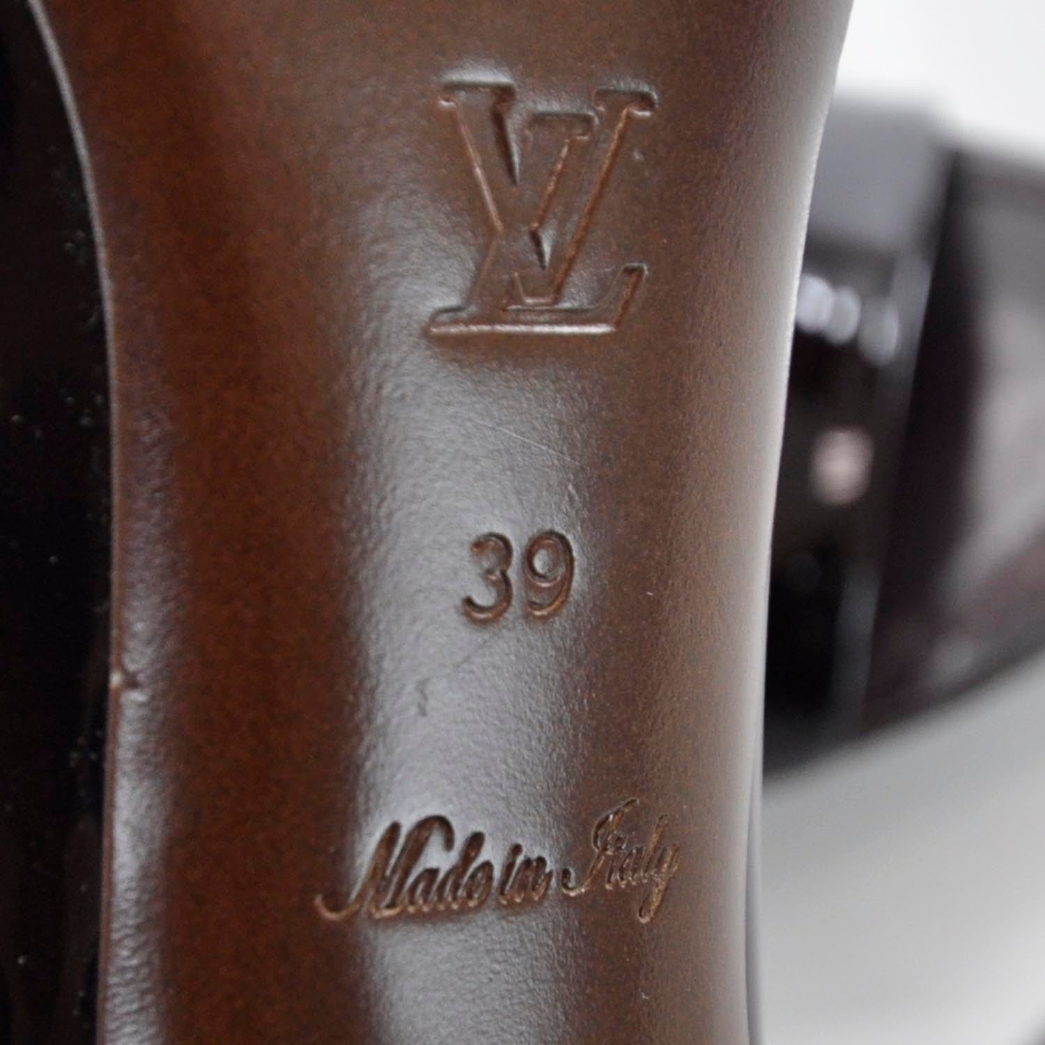 Louis Vuitton Patent Leather Heels 39 Amarante 7 of 7
