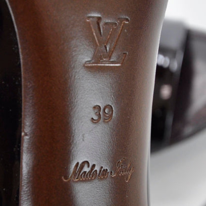 Louis Vuitton Patent Leather Heels 39 Amarante 7 of 7