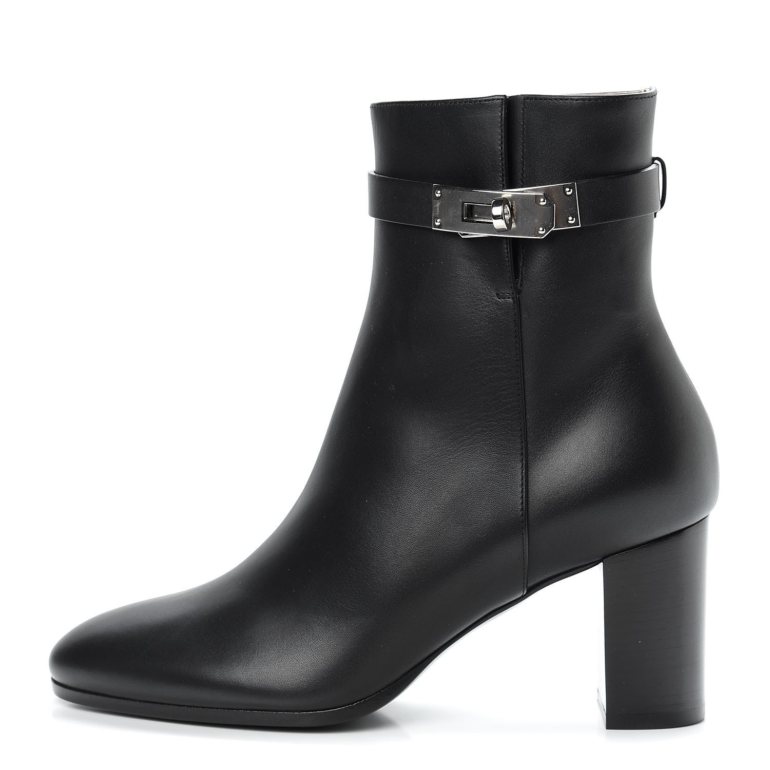Hermes Calfskin Saint Germain Ankle Boots 38 Black 1 of 10