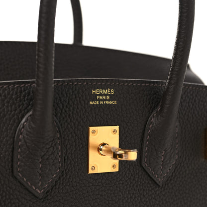 Hermes Togo Birkin 25 Bai Brun 5 of 11