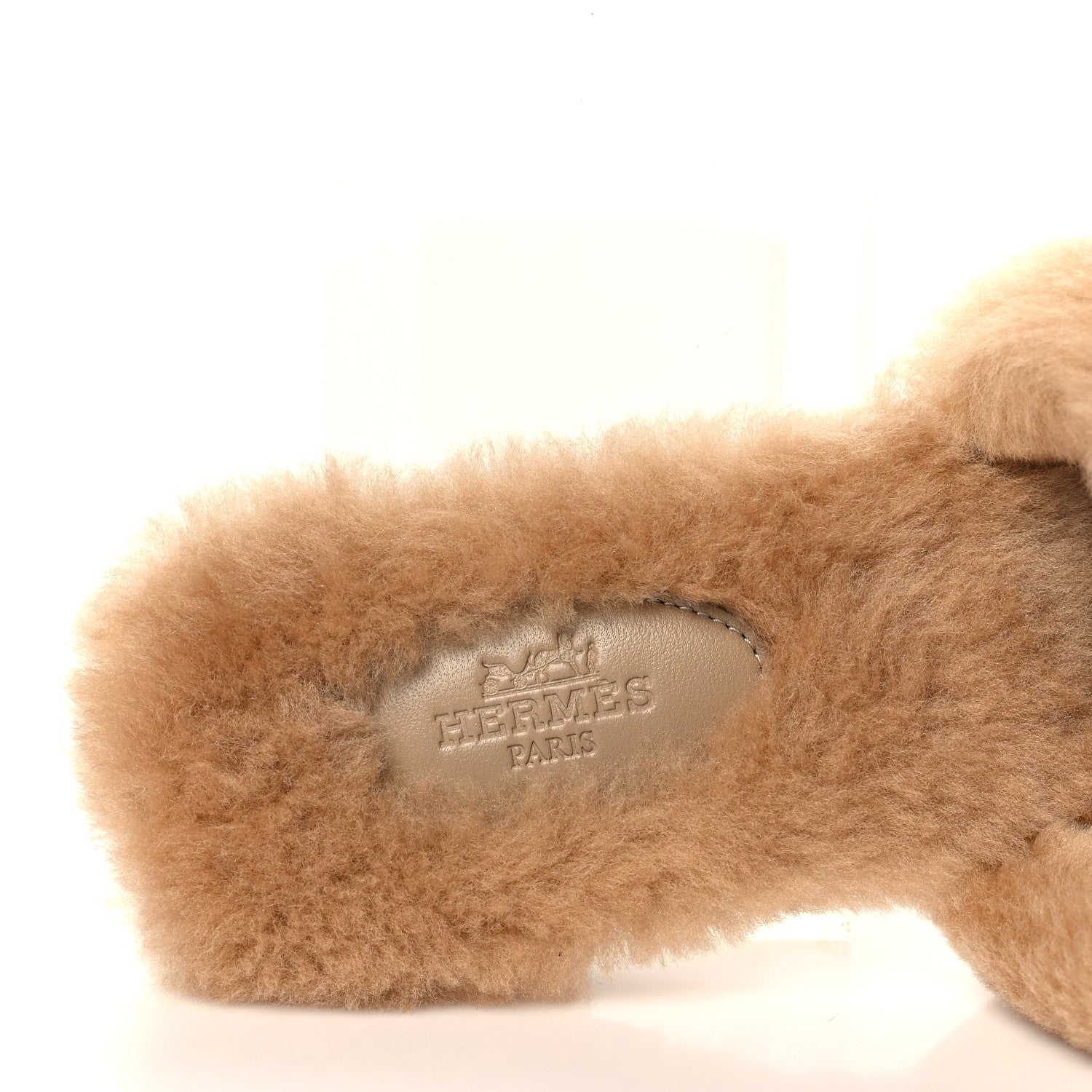 Hermes Woolskin Oran Sandals 37 Beige Argile 7 of 8