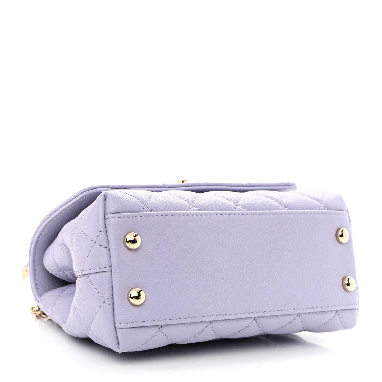 Caviar Quilted Extra Mini Coco Handle Flap Light Purple