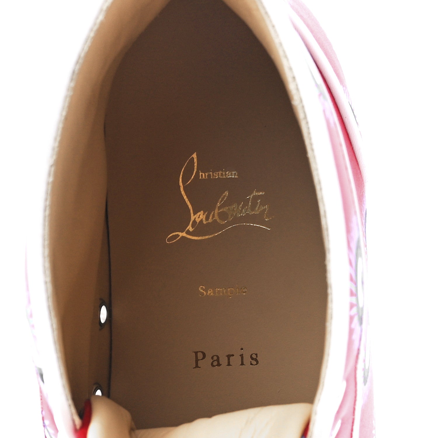 Christian Louboutin Crepe Satin Nappa Mens Loubi Eye Louis Orlato Flat Sneakers 42 Multicolor 8 of 9