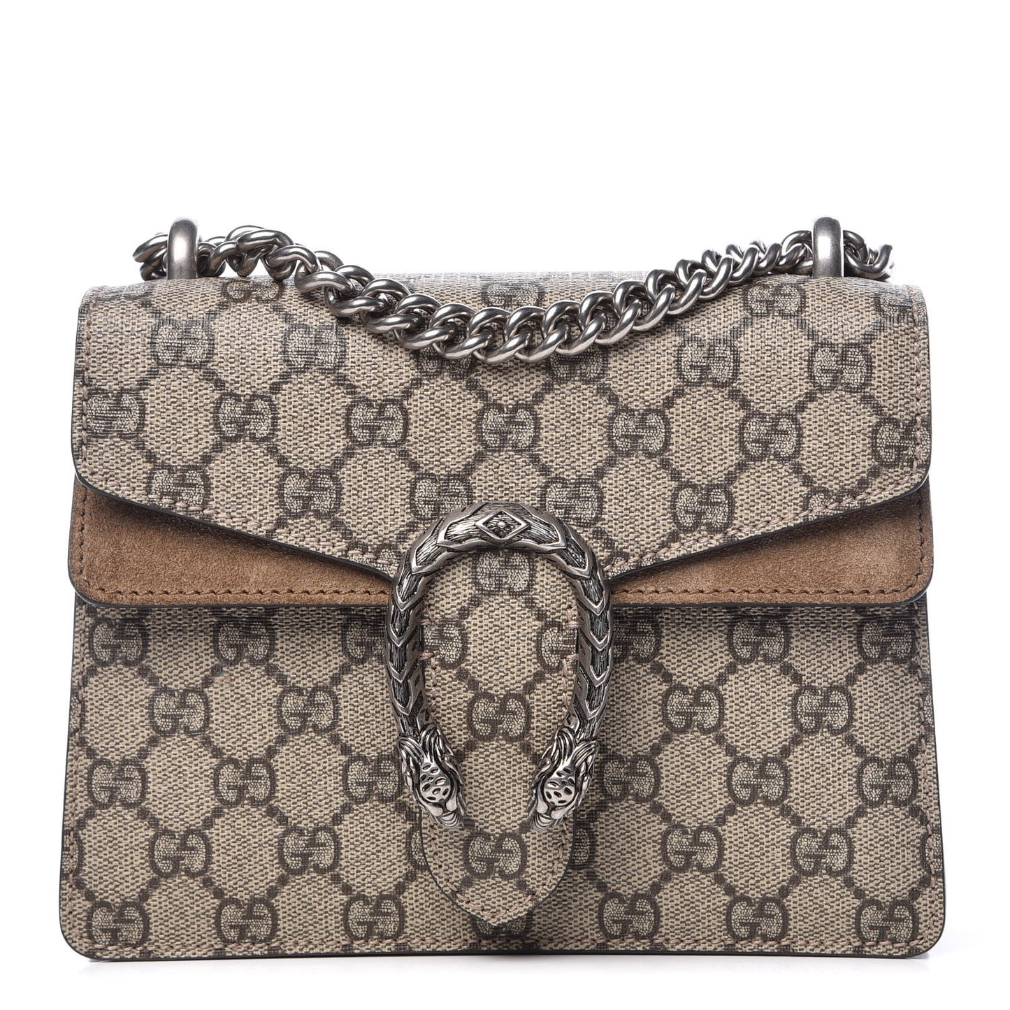 GG Supreme Monogram Mini Dionysus Shoulder Bag Taupe