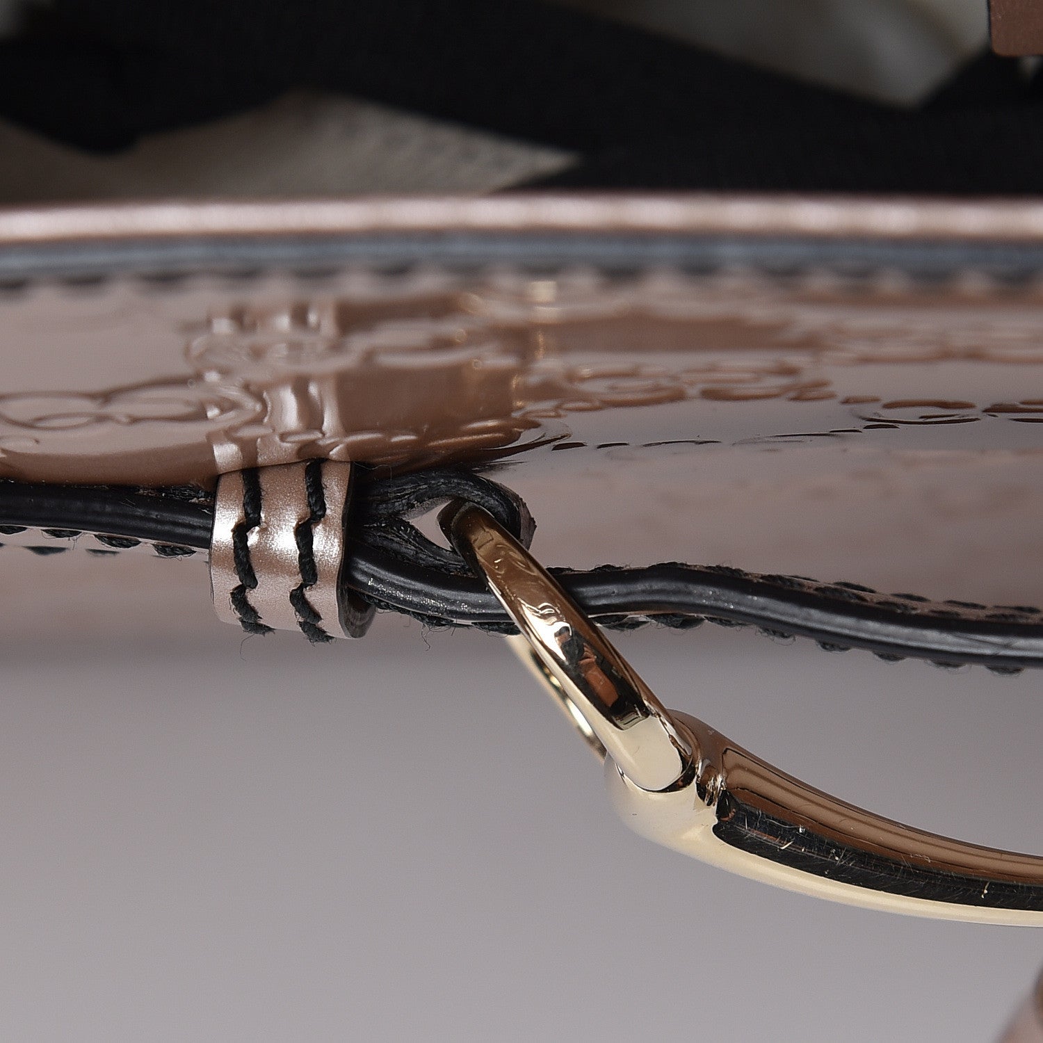 Gucci Shine Guccissima Large Emily Chain Shoulder Bag Dark Cipria 14 of 16