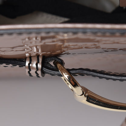 Gucci Shine Guccissima Large Emily Chain Shoulder Bag Dark Cipria 14 of 16