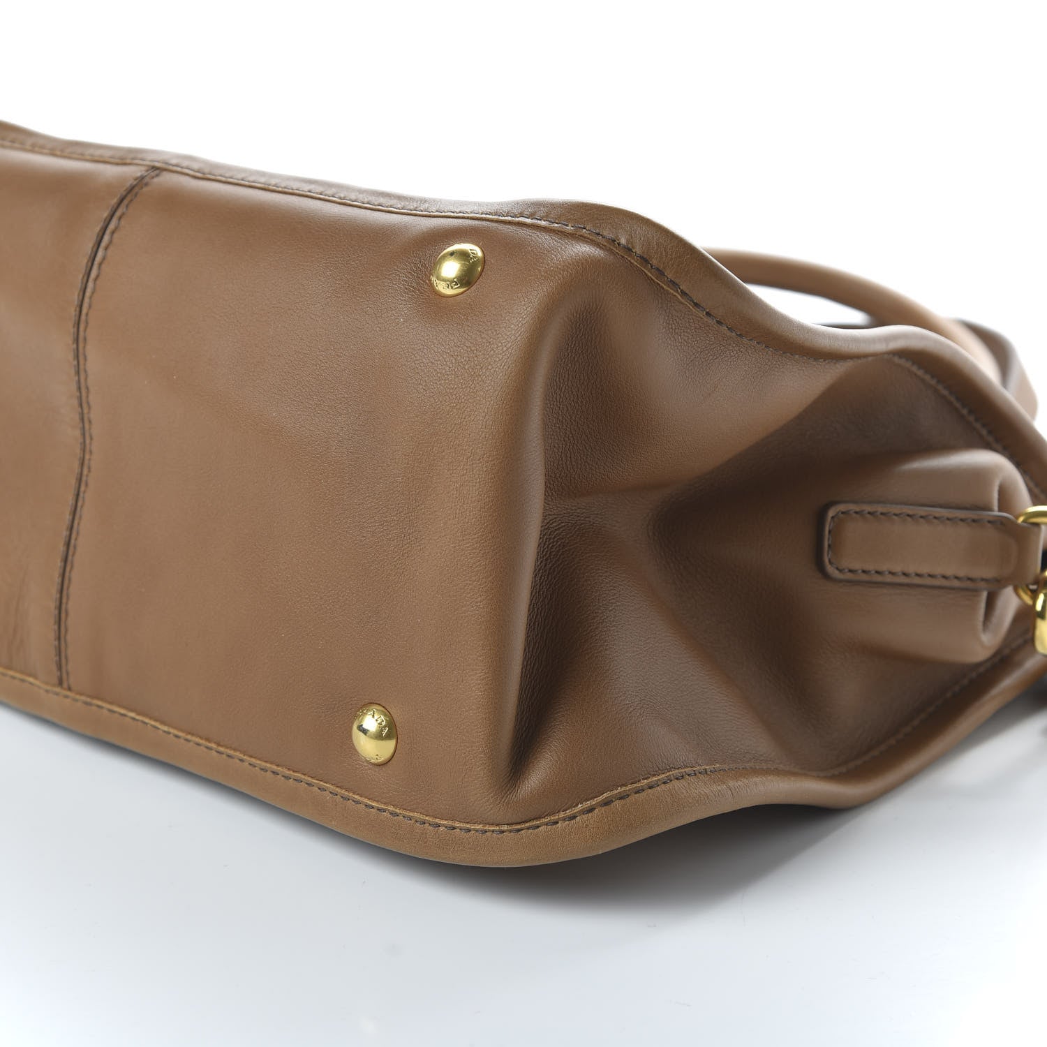 Prada City Calf Tote Caramel 7 of 9