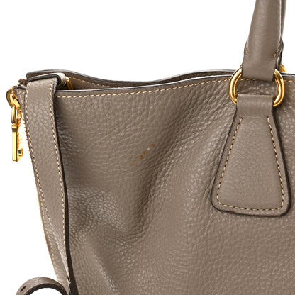 Prada Vitello Daino Zippered Tote Argilla 12 of 14
