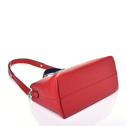Fendi Vitello Dolce 4 Color Large By The Way Boston Bag Caipiroska Blue Multicolor 4 of 11