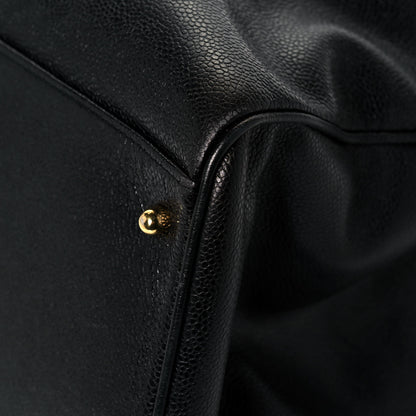 Chanel Caviar XL Weekender Bag Black 10 of 16